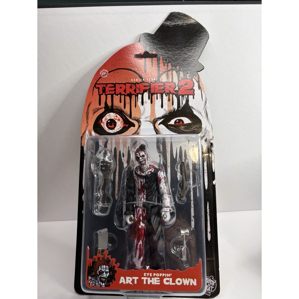 Terrifier 2 Eye Poppin Art The Clown Figure Trick or Treat Studios MOC